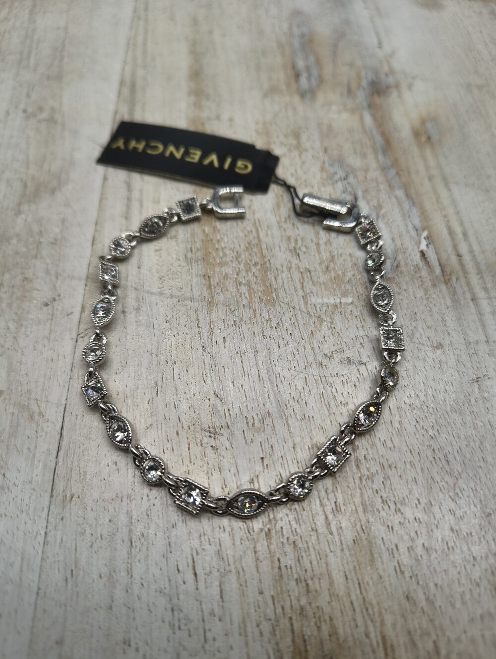 Givenchy Silver-Tone Crystal Bracelet
